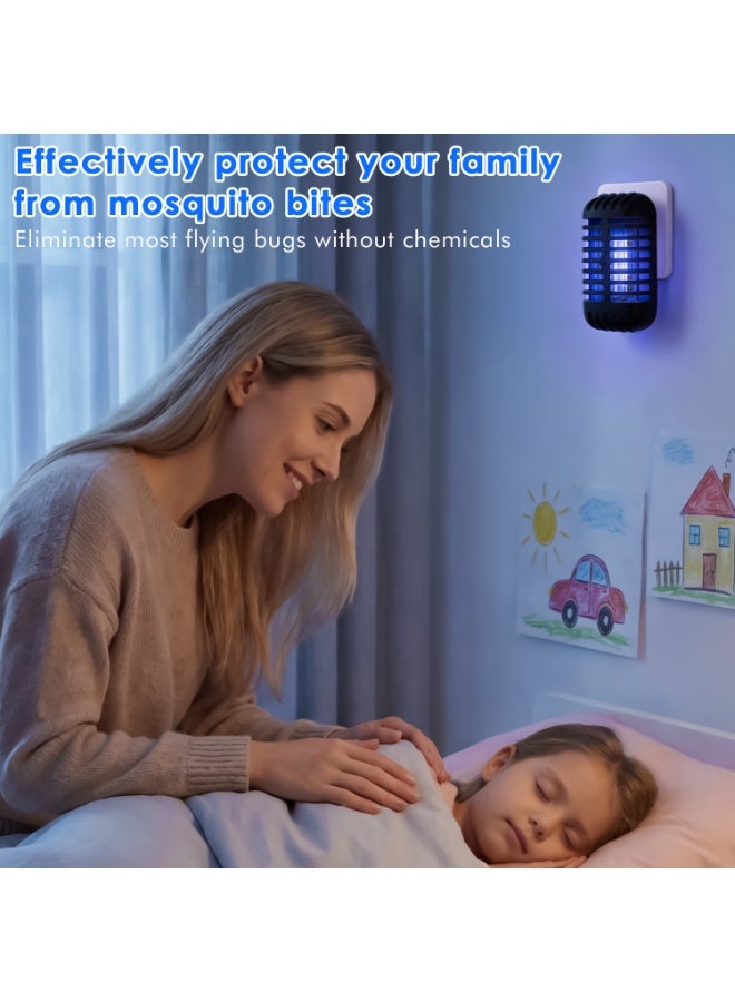 Yakiter Mosquito Killer Lamp,Fly Zapper with UV Light,Electric Mosquito Bug Zapper,Insect Trap Lamp, Indoor Plug-in Mosquito Repellent Device for Home, Bedroom, Kitchen, Office（Black） - Image 3